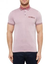 Ted Baker Doug Soft Touch Regular Fit Polo pink at Bloomingdales